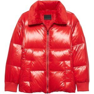AUTHENTIC Banana Republic Water-Repellent Down Puffer Jacket – Bright Red, Size